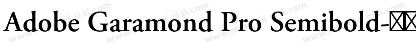 Adobe Garamond Pro Semibold字体转换